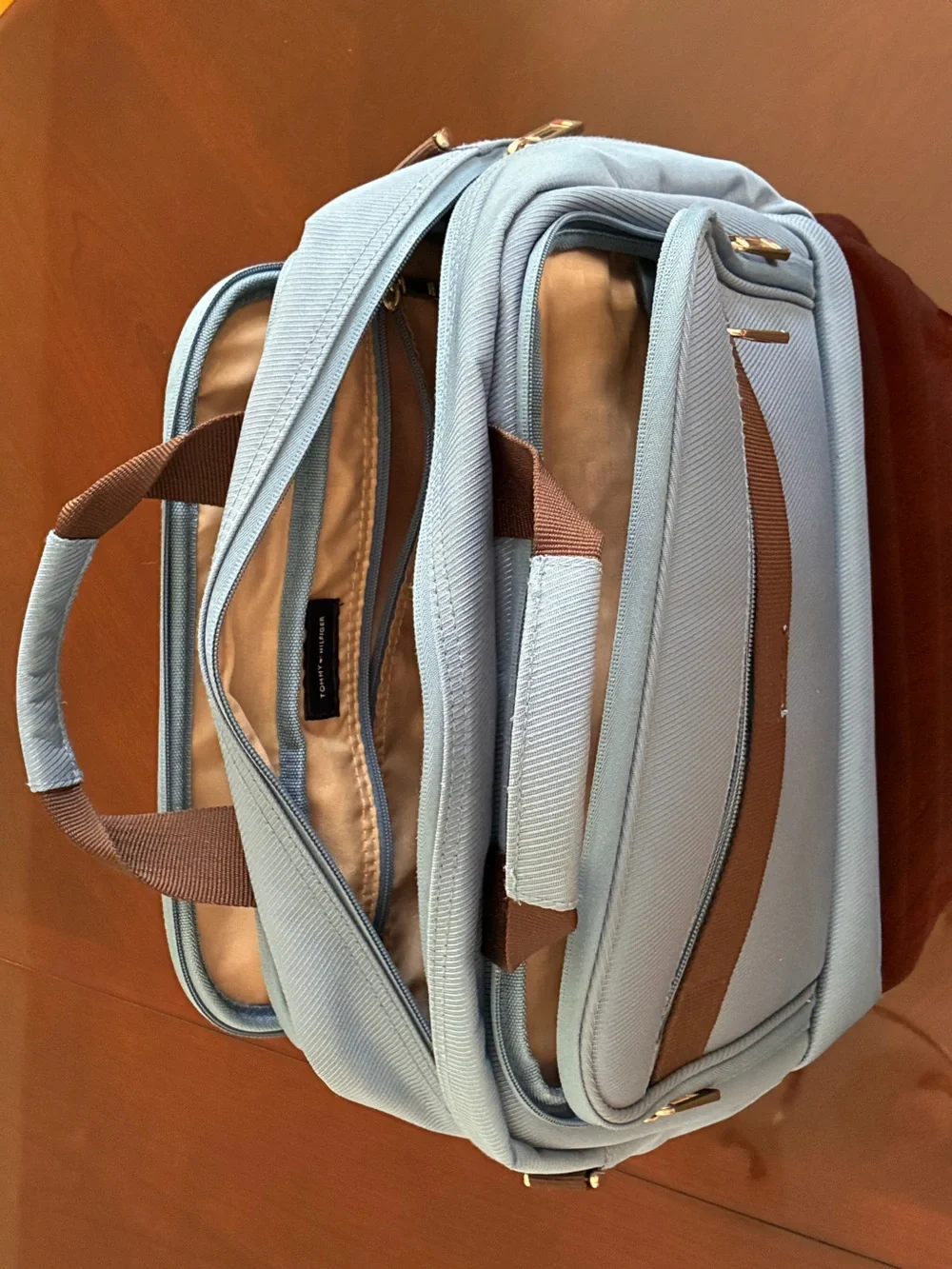 Men's Blue Travel & Laptop Carry Bag - Structured Briefcase Style
